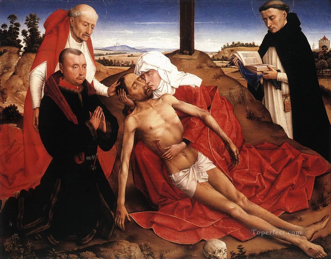 Lamentación pintor holandés Rogier van der Weyden Pintura al óleo